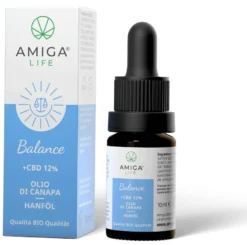 Amiga Life Olio Di Canapa Bio Con Cbd 12% 10ml