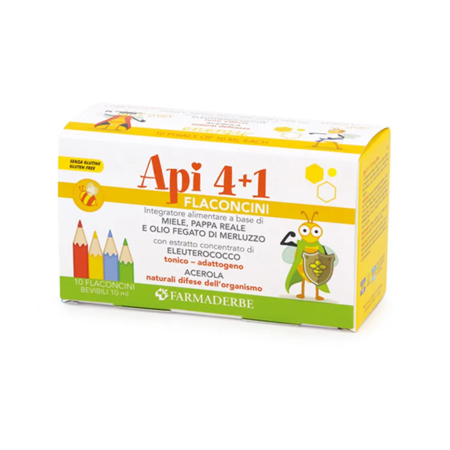 Api 4+1 Flaconcini Ricostituente Energizzante 10x10ml