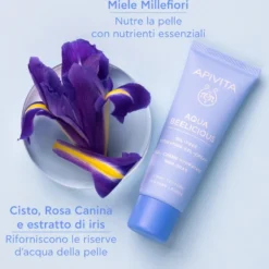 Apivita Aqua Beelicious Crema Viso Idratante Oil-free Per Pelle Grassa Texture Leggera 40ml