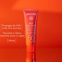 Apivita Bee Sun Safe Crema Solare Viso Anti-macchie E Antiet&agrave; Protezione Solare Alta Spf50 50ml