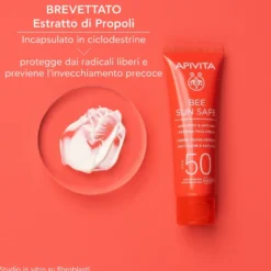 Apivita Bee Sun Safe Crema Solare Viso Anti-macchie E Antiet&agrave; Protezione Solare Alta Spf50 50ml