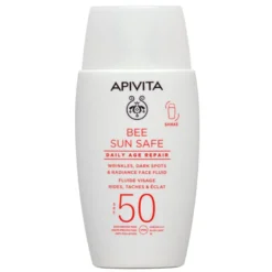 Apivita Bee Sun Safe Daily Age Repair Fluido Solare Ultraleggero Anti-age Anti-macchie Scure Spf50 50ml