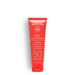 Apivita Bee Sun Safe Hydra Fresh Cremavgel Solare Viso Spf50 Protezione Alta Texture Leggera 50ml