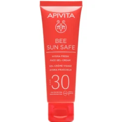 Apivita Bee Sun Safe Hydra Fresh Crema Solare Viso Protezione Solare Spf30 Texture Leggera 50ml