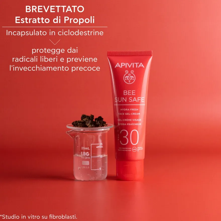 Apivita Bee Sun Safe Hydra Fresh Crema Solare Viso Protezione Solare Spf30 Texture Leggera 50ml