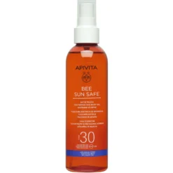 Apivita Bee Sun Safe Olio Solare Spray Corpo Abbronzante Con Protezione Spf30 Texture Leggera 200ml