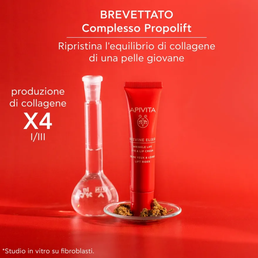 Apivita Beevine Elixir Crema Contorno Occhi E Labbra Antirughe E Anti-age Per Occhiaie E Borse 15 Ml