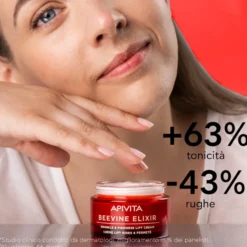 Apivita Beevine Elixir Crema Viso Antirughe Rassodante Con Acido Ialuronico Texture Leggera 50ml