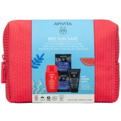 Apivita Cofanetto Bee Sun Safe Dry Touch Invisible Fluido Viso Spf50