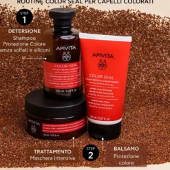 Apivita Color Seal Maschera Protettiva Per Capelli Colorati E Con M&egrave;ches Riavviva Il Colore 200ml