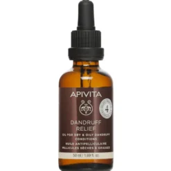 Apivita Dandruff Relief Olio Sollievo Forfora Grassa E Secca, Cuoio Capelluto Sensibile, Riduce Prurito 50ml