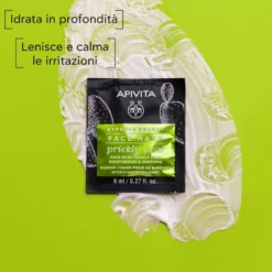 Apivita Express Beauty Pricly Pear Maschera Viso Idratante Lenitiva Al Fico D'india 2x8ml
