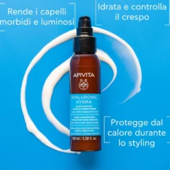 Apivita Hyaluronic Hydra Balsamo Leave-in Anti-crespo Termoprotettore Per Capelli Secchi 100ml