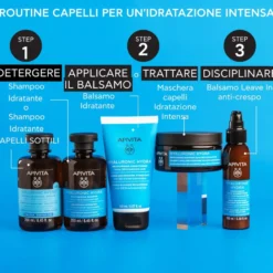 Apivita Hyaluronic Hydra Balsamo Idratante E Districante Anti-crespo Per Capelli Secchi 75ml