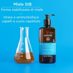 Apivita Hyaluronic Hydra Shampoo Idratante Anti-crespo Con Acido Ialuronico Per Capelli Morbidi 500ml