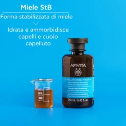 Apivita Hyaluronic Hydra Shampoo Idratante Con Acido Ialuronico Anti-crespo Per Capelli Morbidi 250ml