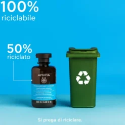 Apivita Hyaluronic Hydra Shampoo Idratante Con Acido Ialuronico Anti-crespo Per Capelli Morbidi 250ml