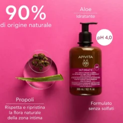 Apivita Intimate Lady Detergente Intimo Delicato Contro La Secchezza Adatto In Menopausa 300ml