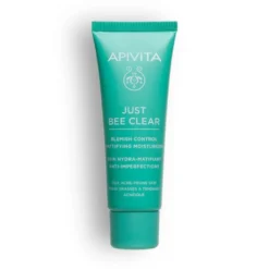 Apivita Just Bee Clear Crema Viso Idratante Opacizzante Anti-imperfezioni Pelle Grassa Acne 40ml
