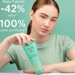 Apivita Just Bee Clear Gel Detergente Viso Purificante Per Pelle Grassa Acne Imperfezioni 200ml