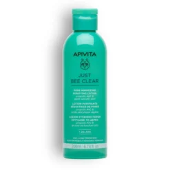 Apivita Just Bee Clear Lozione Purificante Per Pelle Grassa Acne Imperfezioni Macchie E Brufoli 200ml