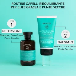 Apivita Oily Roots Dry Ends Balsamo Riequilibrante Per Cute E Capelli Grassi E Punte Secche 150ml