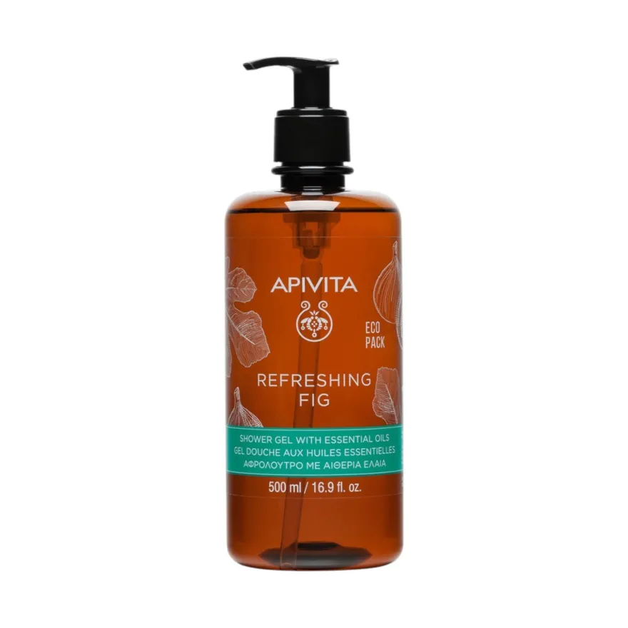 Apivita Refreshing Fig Gel Doccia Delicato Con Fico E Propoli Bagnoschiuma Idratante Corpo 500ml
