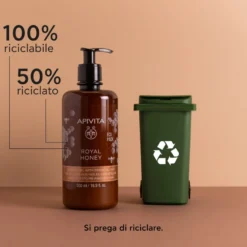Apivita Royal Honey Gel Doccia Detergente Con Miele E Oli Essenziali Bagnoschiuma Corpo 500ml