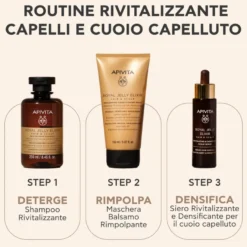 Apivita Royal Jelly Elixir Maschera Balsamo Effetto Voluminoso E Rimpolpante Per Capelli Mobidi 150ml