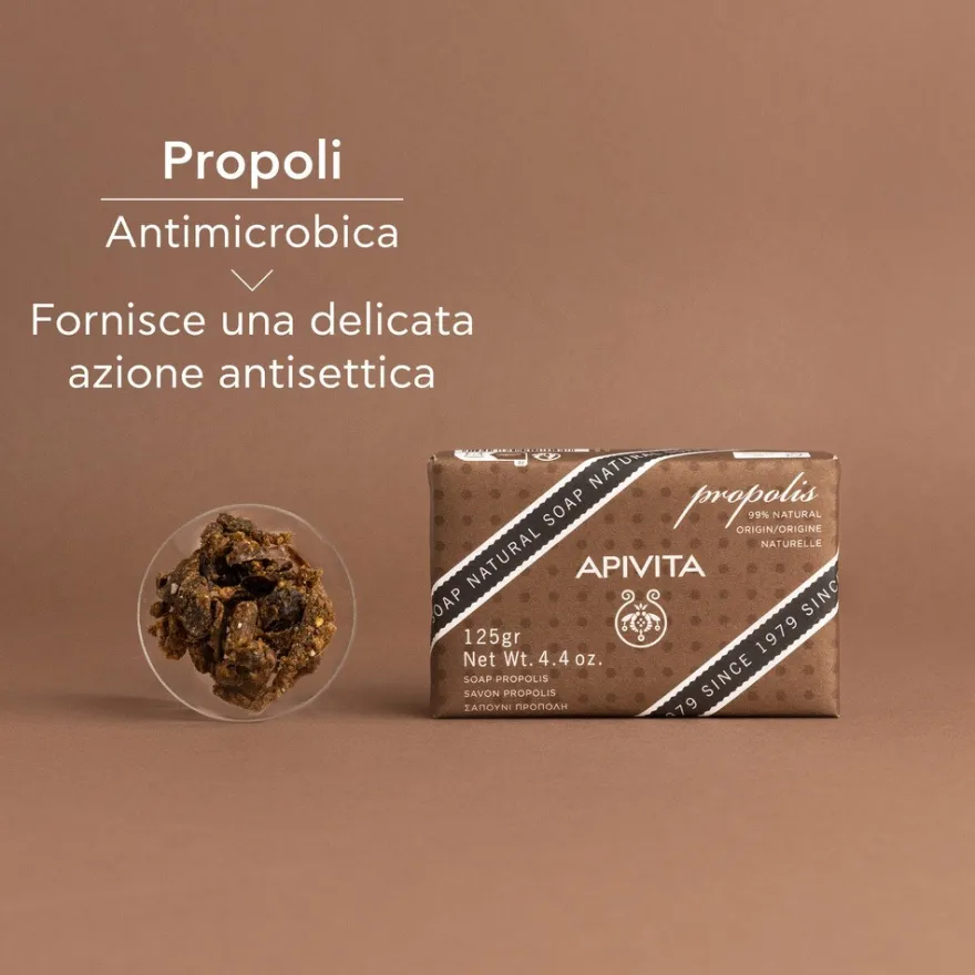 Apivita Sapone Naturale Solido Propoli Anti-imperferzioni Viso E Corpo Pelle Grassa E Acneica 125g