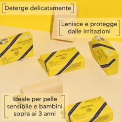 Apivita Sapone Naturale Solido Alla Camomilla Lenitivo Per Viso E Corpo Pelle Sensibile 125g