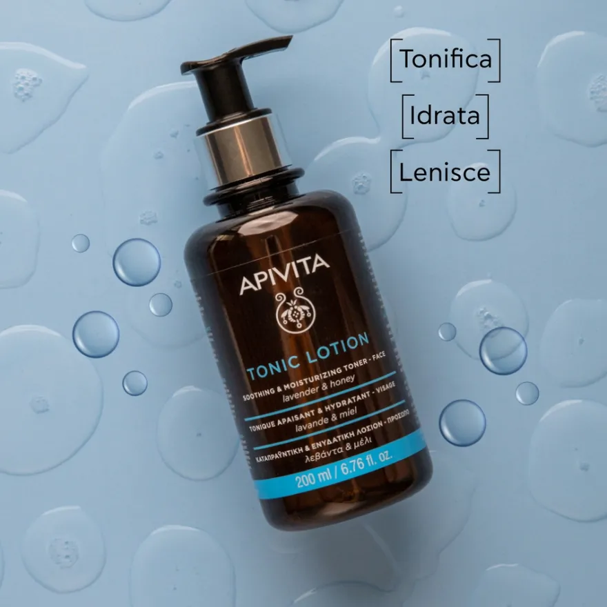 Apivita Tonico Viso Lenitivo E Idratante Con Miele E Lavanda Idrata E Tonifica La Pelle 200ml
