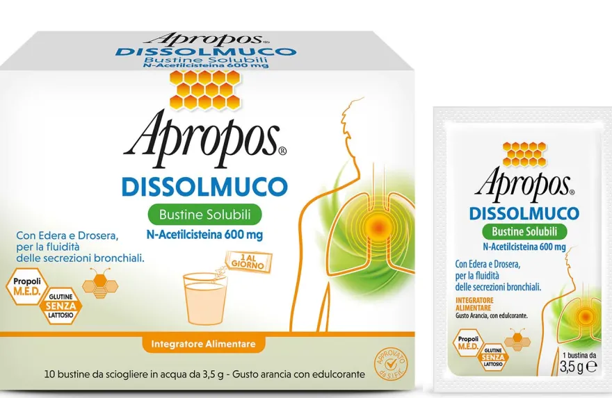 Apropos Dissolmuco Integratore 10 Buste Solubili