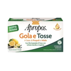 Apropos Gola Tosse Integratore Lenitivo Vie Respiratorie Gusto Limone E Vaniglia 16 Pastiglie