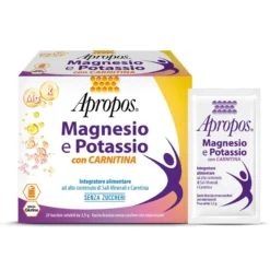 Apropos Magnesio Potassio Carnitina Integratore Salino 24 Bustine