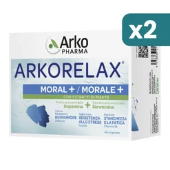 Arkopharma Arkorelax Moral+ Integratore Dopamina E Serotonina 2 confezioni da 60 Compresse