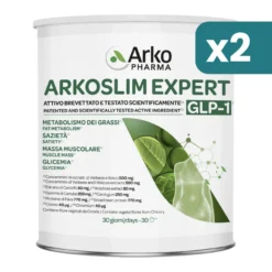 Arkopharma Arkoslim Expert Glp-1 Integratore Metabolismo Grassi E Sazietà 2 confezioni da 270g
