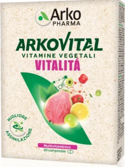 Arkopharma Arkovital Vitalità Integratore Vitamine Vegetali 30 Compresse