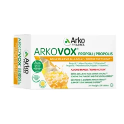 Arkopharma Arkovox Propoli Miele E Limone Integratore Gola 24 Compresse