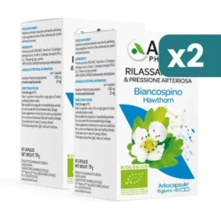 Arkopharma Biancospino Bio Integratore Relax 2 confezioni da 130 Arkocapsule