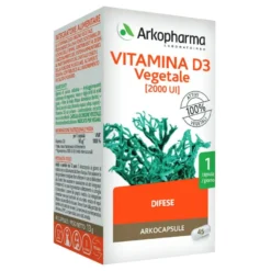 Arkopharma Vitamina D3 Vegetale Integratore Difese 45 Capsule