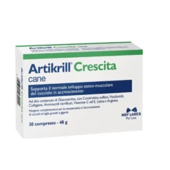 Artikrill Crescita Cane Mangime Completare Per Sviluppo Articolare Cuccioli 60 Compresse