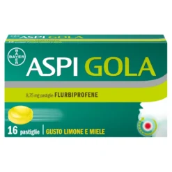 Aspi Gola Con Flurbiprofene Per Gola Infiammata E Mal Di Gola Limone Miele 16 Pastiglie