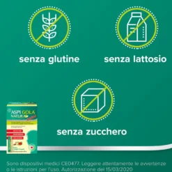Aspi Gola Natura Junior Sciroppo Mal Di Gola E Tosse Per Bambini Vaniglia Fragola 16 Buste