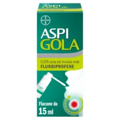 Aspi Gola Spray Con Flurbiprofene Per Gola Infiammata Faringite Mal Di Gola Flacone 15ml