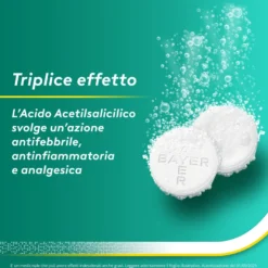Aspirina C Per Influenza Raffreddore E Febbre Con Vitamina C 20 Compresse Effervescenti