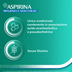 Aspirina Influenza E Naso Chiuso Antidolorifico Antinfiammatorio Decongestionante 10 Buste