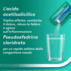 Aspirina Influenza E Naso Chiuso Antidolorifico Antinfiammatorio Decongestionante 10 Buste