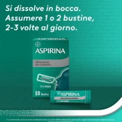 Aspirina In Granuli Senza Acqua Antidolorifico E Antinfiammatorio Per Mal Di Testa 10 Bst