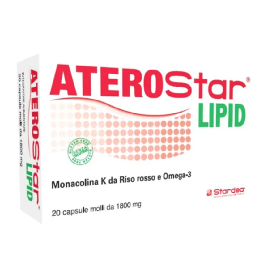 Aterostar Lipid Integratore Controllo Colesterolo E Trigliceridi 20 Capsule Molli